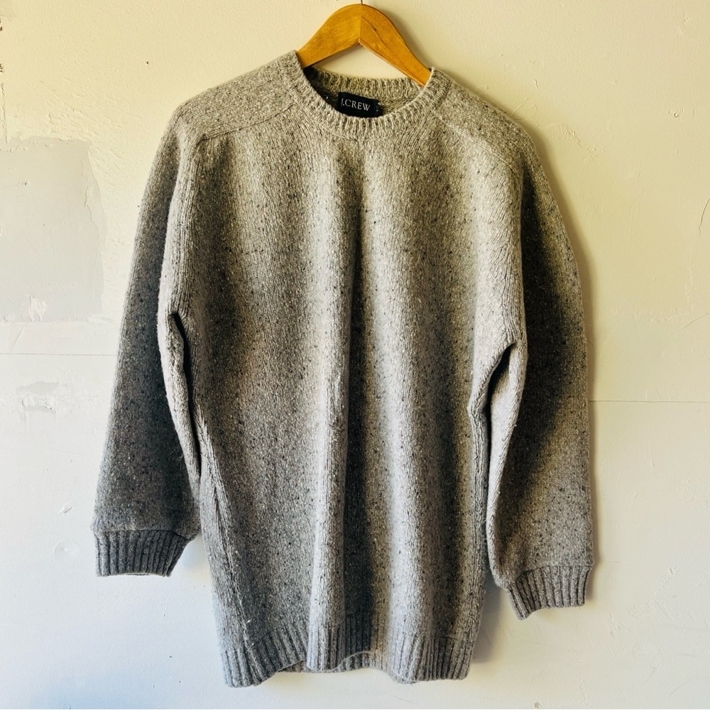 J. Crew Classic Gray Crewneck Sweater